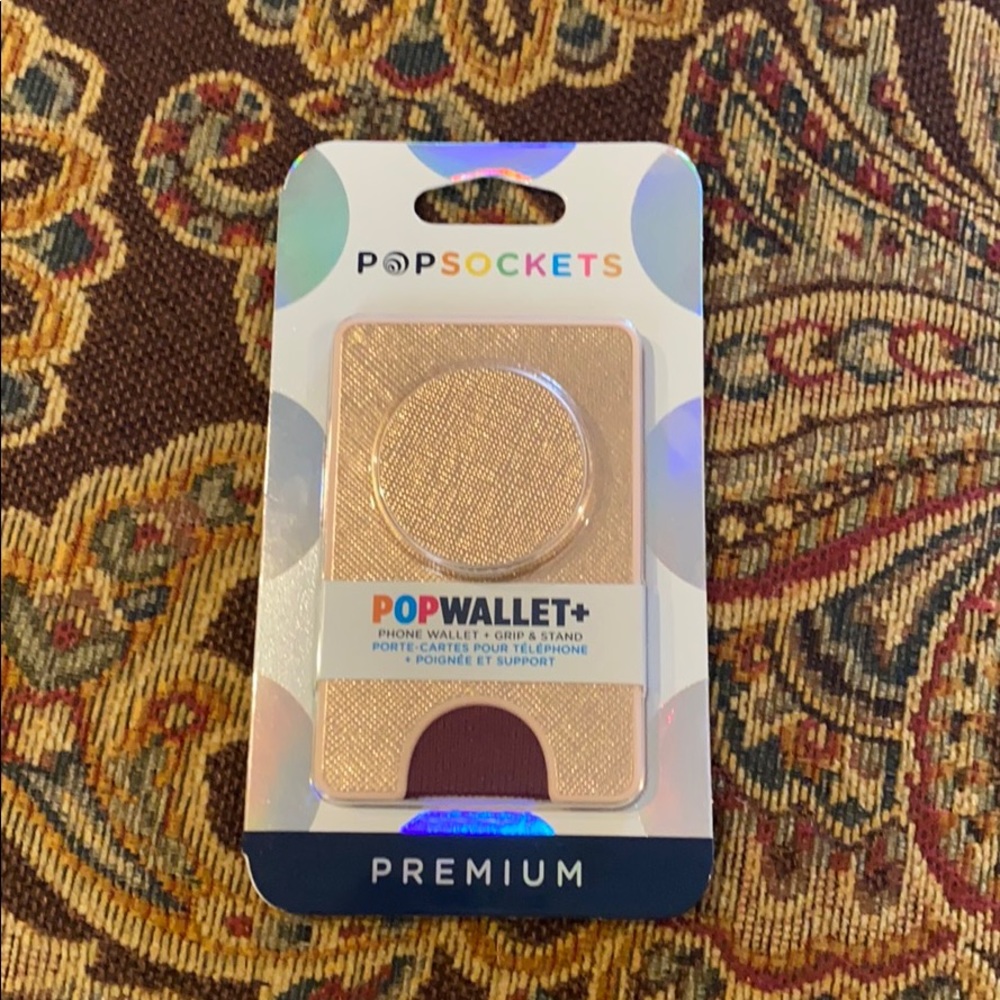Popsocket + Saffiano Rose Gold Popsocket